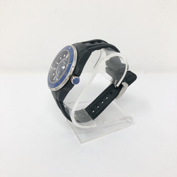 CHANEL BLACK/MARINE J12 WATCH 42MM AUTOMATIC - Picture 2 of 9